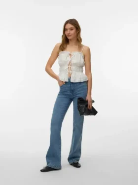 Vmtanna High Rise Flared Fit Jeans