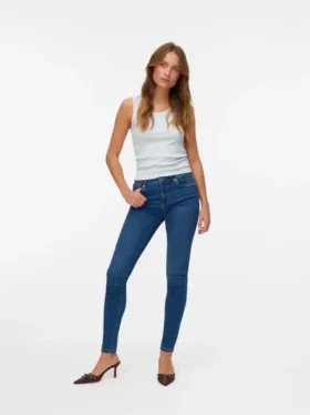Vmtanya Mid Rise Skinny Fit Jeans