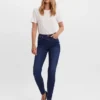 Vmtanya Mid Rise Skinny Fit Jeans