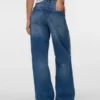 Vmtaylor Mid Waist Wide Leg Fit Jeans