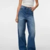 Vmtaylor Mid Waist Wide Leg Fit Jeans