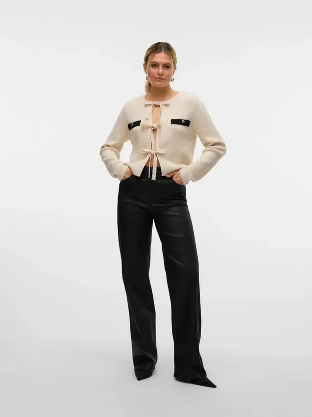 Vmtessa High Rise Coated Trousers Vmtessa High Rise Coated Trousers