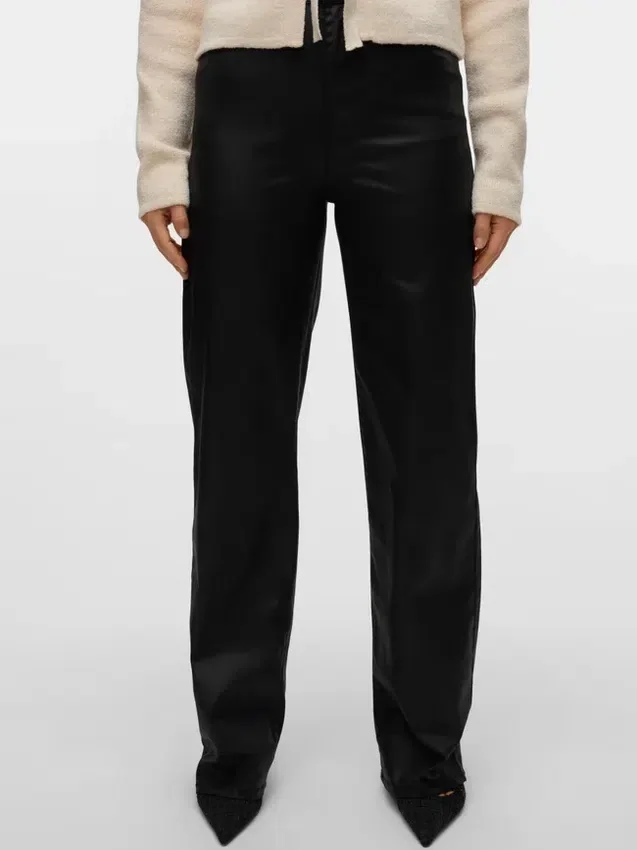 Vmtessa High Rise Coated Trousers Vmtessa High Rise Coated Trousers
