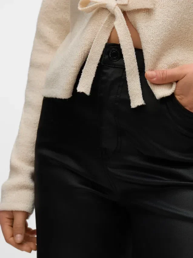 Vmtessa High Rise Coated Trousers Vmtessa High Rise Coated Trousers