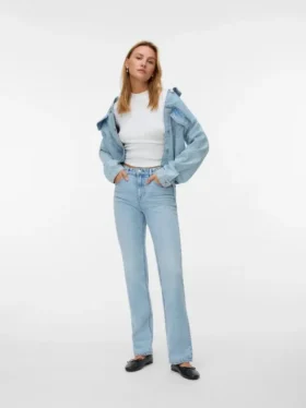 Vmtessa High Rise Straight Fit Jeans