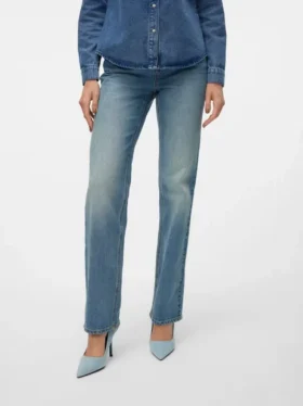 Vmtessa High Rise Straight Fit Jeans