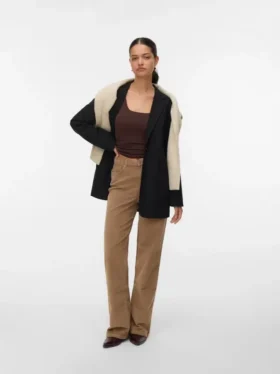 Vmtessa High Rise Wide Fit Corduroy Jeans