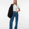 Vmtessa High Rise Wide Fit – Cropped Jeans