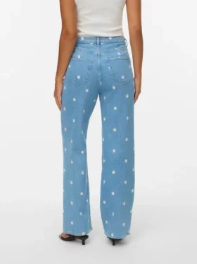 Vmtessa High Rise Wide Fit – Cropped Jeans