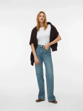 Vmtessa High Rise Wide Fit Jeans