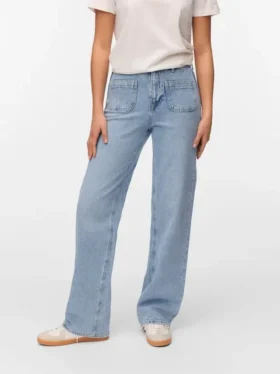 Vmtessa High Rise Wide Leg Fit Jeans
