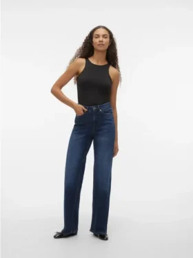 Vmtessa High Rise Wide Leg Fit Jeans