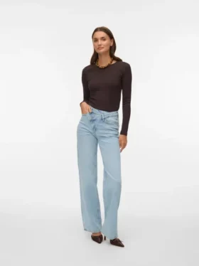 Vmtessa High Rise Wide Leg Fit Jeans