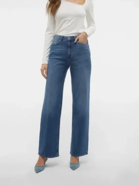 Vmtessa High Rise Wide Leg Fit Jeans