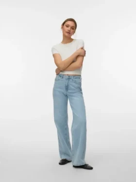 Vmtessa High Rise Wide Leg Fit Jeans