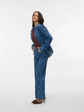Vmtessa High Rise Wide Leg Fit Jeans