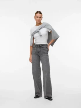 Vmtessa High Rise Wide Leg Fit Jeans