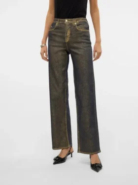 Vmtessa High Rise Wide Leg Fit Jeans