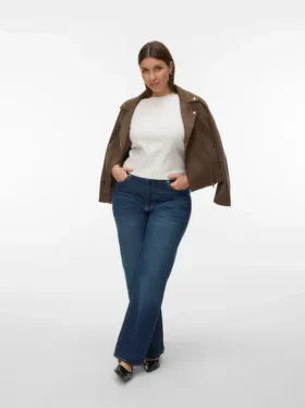 Vmtessa High Rise Wide Leg Fit Jeans
