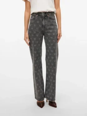 Vmtessa High Rise Wide Leg Fit Jeans