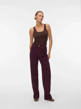 Vmtessa High Rise Wide Leg Fit Jeans