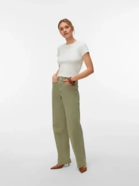 Vmtessa High Rise Wide Leg Fit Jeans
