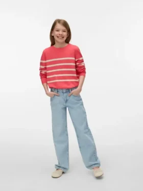 Vmtessa High Rise Wide Leg Fit Jeans