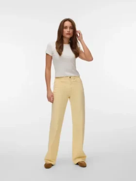 Vmtessa High Rise Wide Leg Fit Jeans