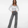 Vmtessa High Rise Wide Leg Fit Jeans