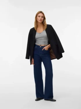 Vmtessa High Rise Wide Leg Fit Jeans