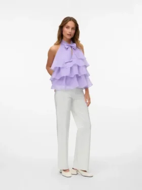Vmtessa High Rise Wide Leg Fit Jeans