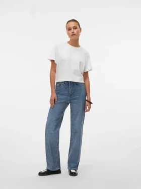 Vmtessa High Rise Wide Leg Fit Jeans