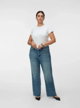 Vmtessa High Rise Wide Leg Fit Jeans