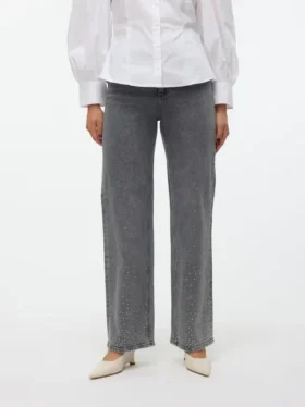 Vmtessa High Rise Wide Leg Fit Jeans