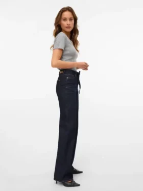 Vmtessa High Rise Wide Leg Fit Jeans