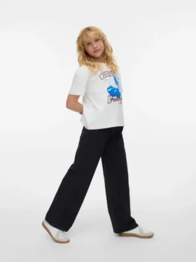 Vmtessa High Rise Wide Leg Fit Jeans