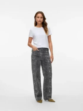 Vmtessa High Rise Wide Leg Fit Jeans
