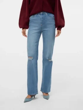 Vmtessa High Rise Wide Leg Fit Jeans