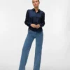 Vmtessa High Rise Wide Leg Fit Jeans