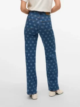 Vmtessa High Rise Wide Leg Fit Jeans