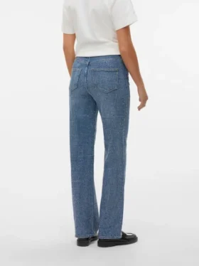 Vmtessa High Rise Wide Leg Fit Jeans