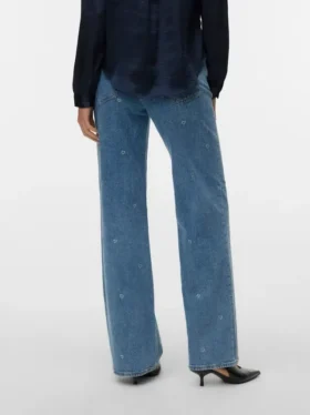 Vmtessa High Rise Wide Leg Fit Jeans