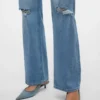 Vmtessa High Rise Wide Leg Fit Jeans