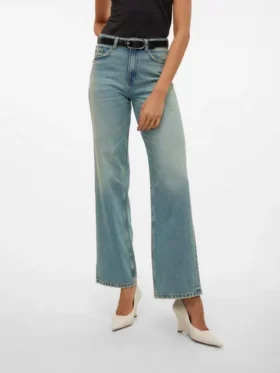 Vmtessa High Waist Wide Leg Fit Jeans