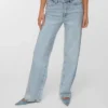 Vmtessa Rhinestone High Rise Wide Leg Fit Jeans