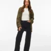Vmtessa-Stretch High Rise Wide Leg Fit Jeans