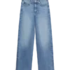 Vmtessa-Stretch High Rise Wide Leg Fit Jeans