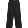 Vmtessa-Stretch High Rise Wide Leg Fit Jeans