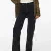 Vmtessa-Stretch High Rise Wide Leg Fit Jeans