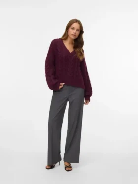 Vmtexas Mid Waist Trousers